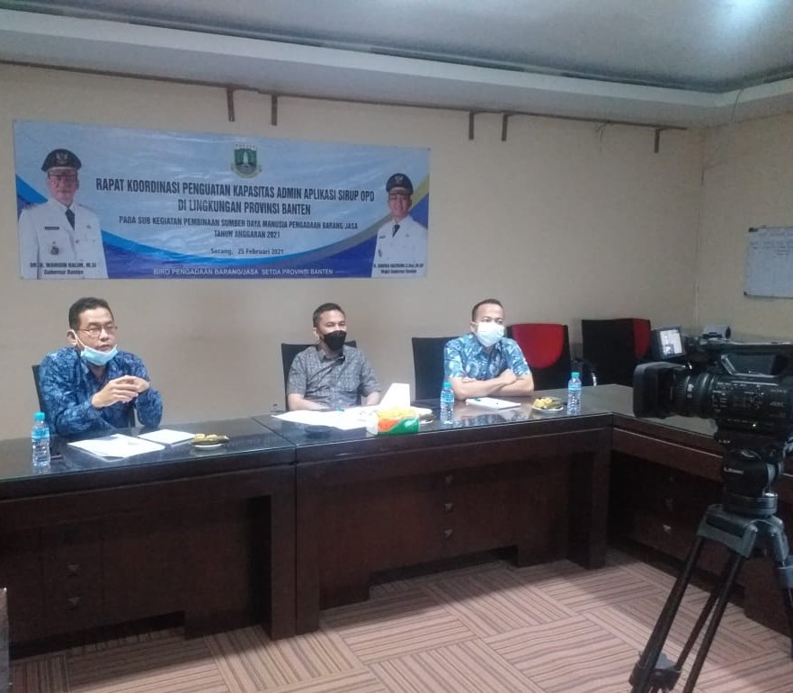 Rapat Koordinasi Penguatan Kapasitas Admin Aplikasi Sirup OPD di Lingkungan Provinsi Banten
