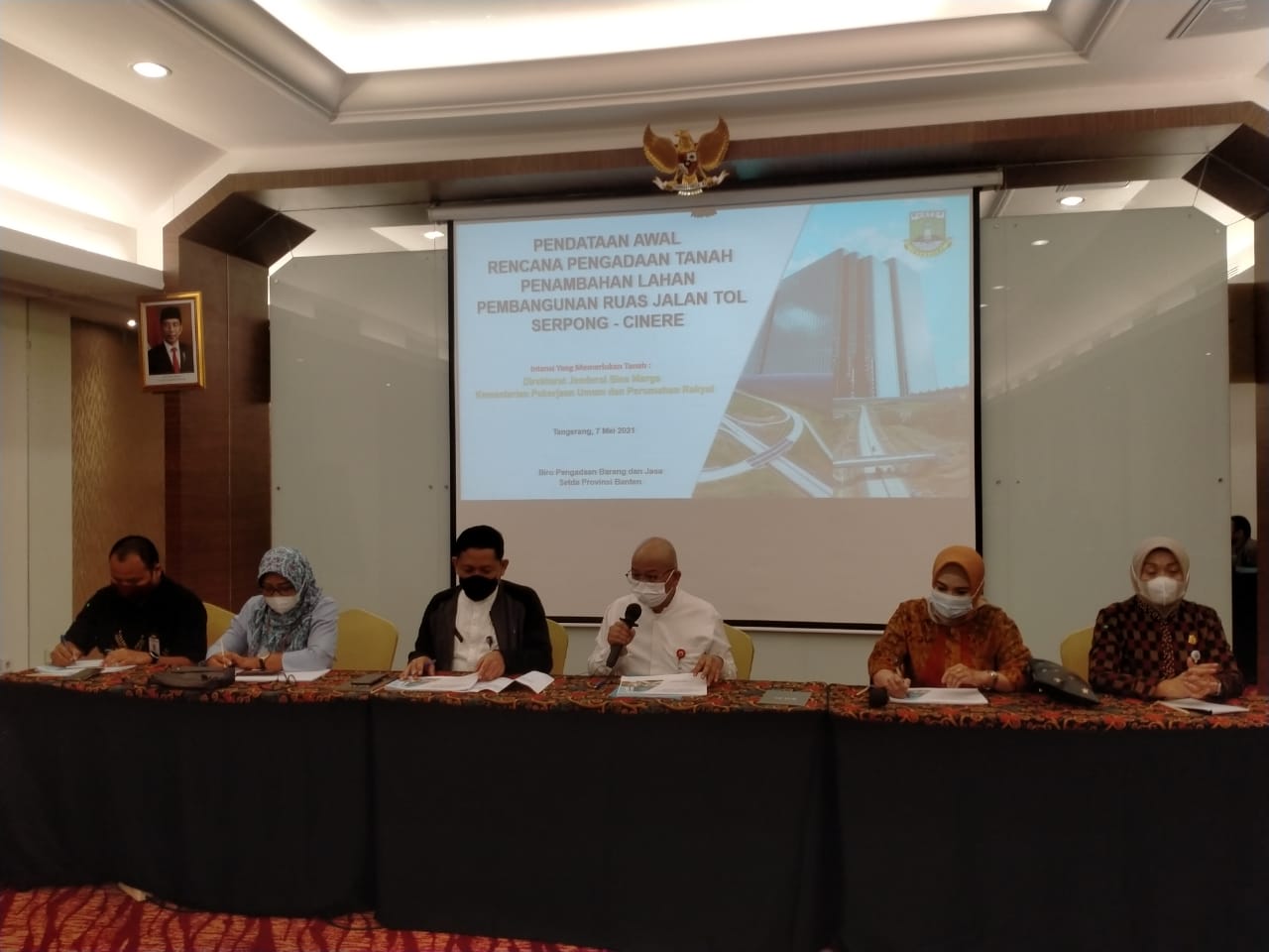 Rapat Pendataan Awal Lokasi Pengadaan Tanah  Penambahan Lahan Ruas Jalan Tol Serpong - Cinere