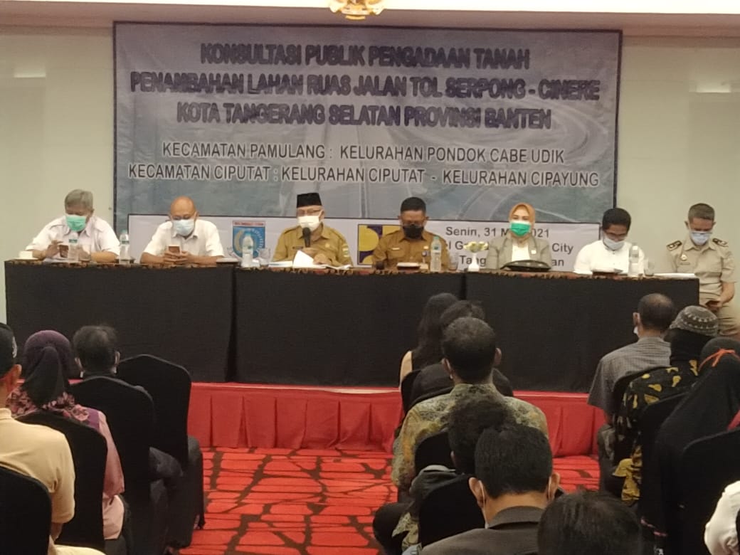 Konsultasi Publik Pengadaan Tanah Penambahan Lahan Ruas Jalan Tol Serpong-Cinere
