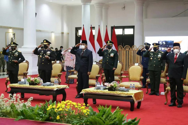 Plt Sekda Bersama Forkopimda Banten Ikuti Upacara Hari Kesaktian Pancasila