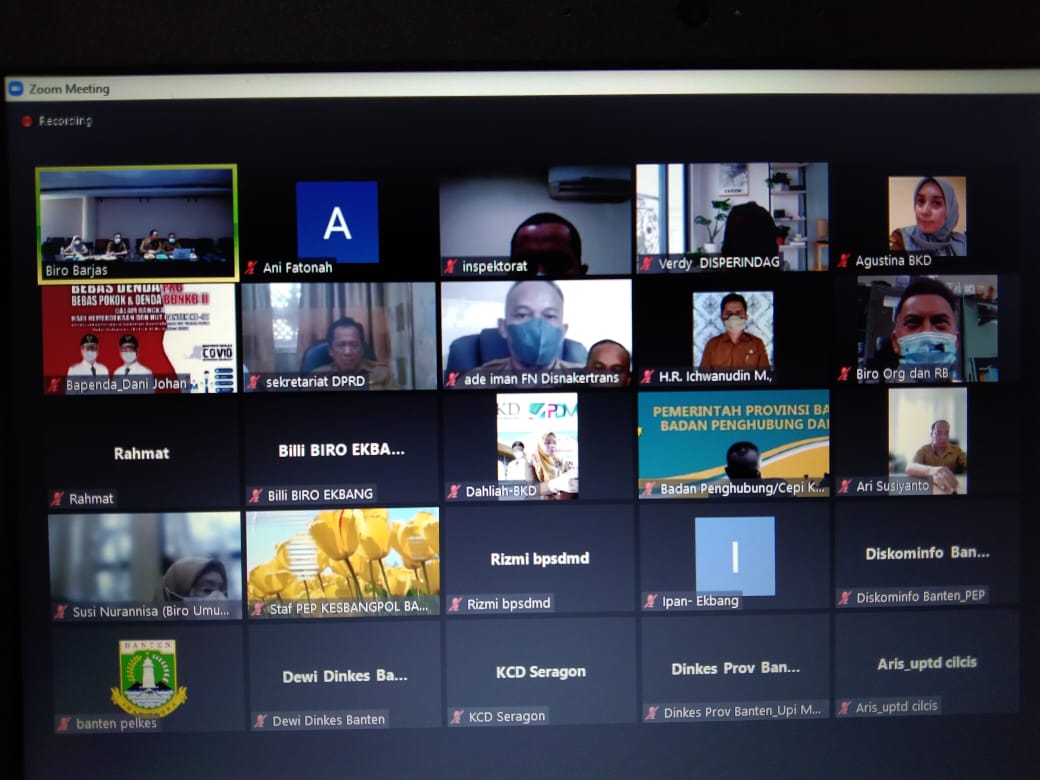 Bimbingan Teknis Penyusunan Rencana Umum Pengadaan (RUP) Perubahan 2021 dan Tahun 2022 di Lingkungan OPD Provinsi Banten