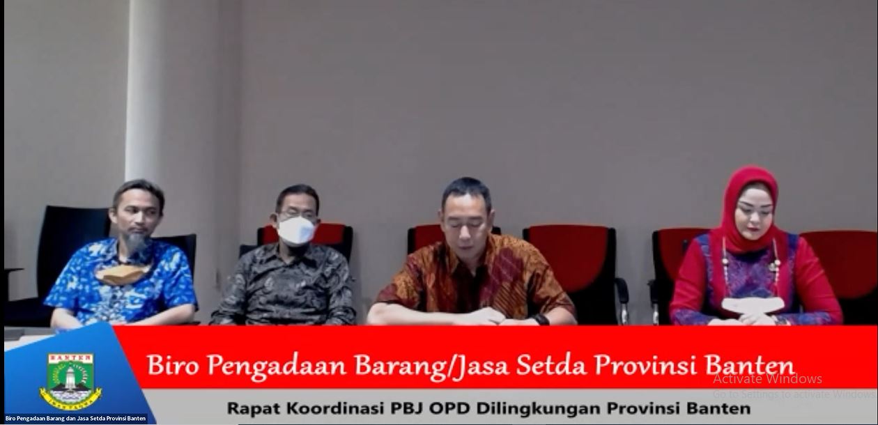 Rapat Koordinasi Penguatan Kapasitas PBJ OPD di Lingkungan Provinsi Banten