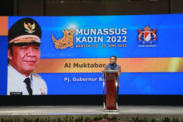 Hadiri Munassus KADIN, Pj Gubernur Al Muktabar: Saya Titip Kenalkan Banten Baik Nasional Dan Internasional