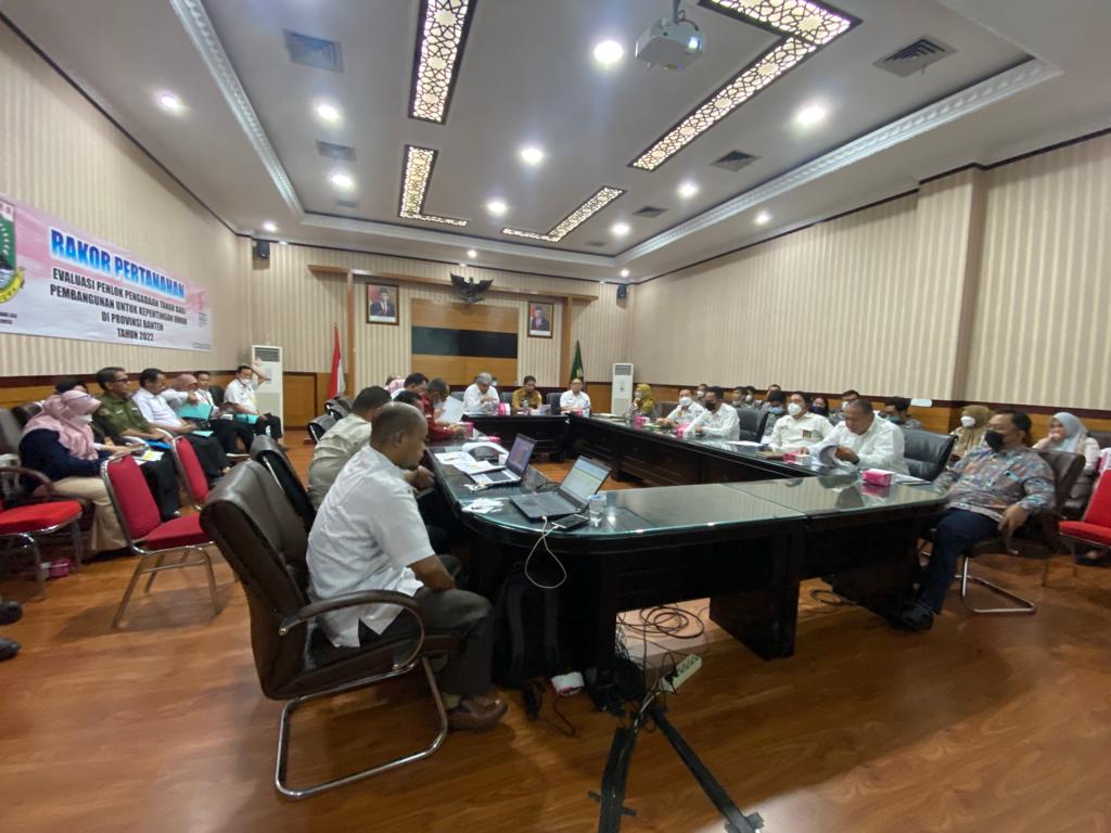 Rapat Evaluasi Penetapan Lokasi Pengadaan Tanah Bagi Pembangunan Untuk Kepentingan Umum di Provinsi Banten
