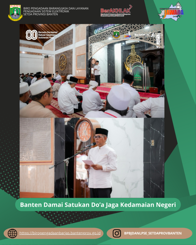 Banten Damai Doa Bersama untuk Negeri