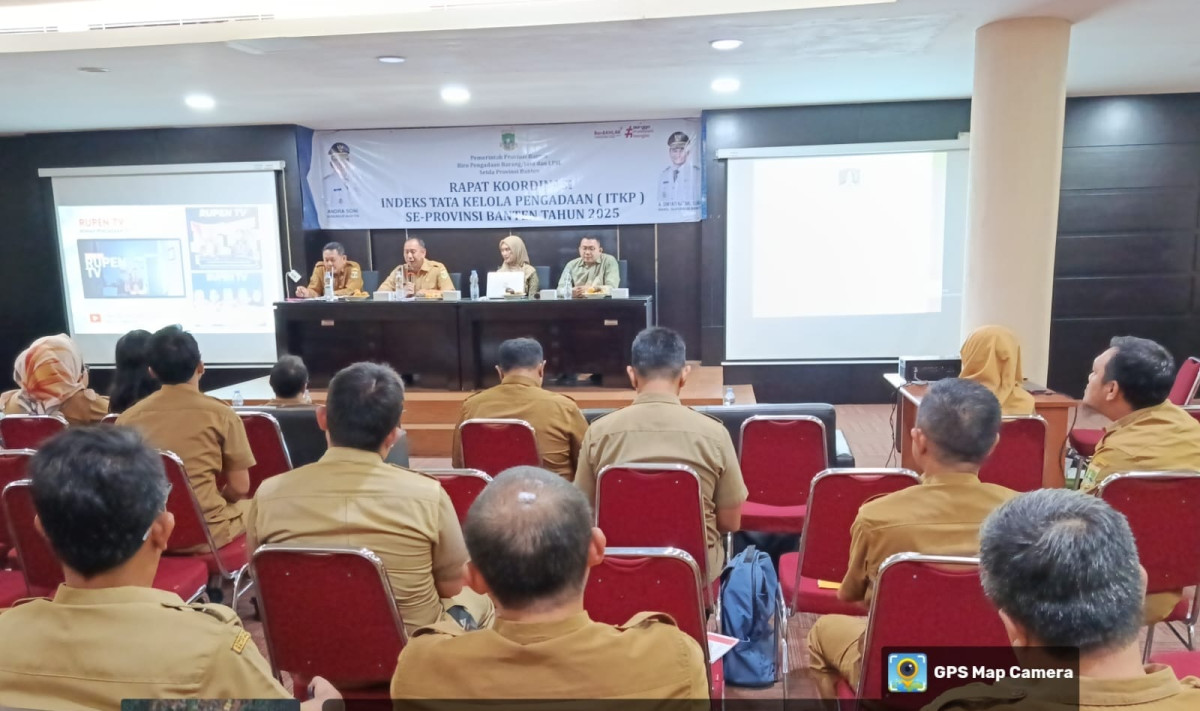 Rapat Koordinasi Pemenuhan Indeks Tata Kelola Pengadaan (ITKP) Se-Provinsi Banten Tahun 2025