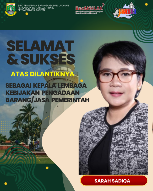 KEPALA LEMBAGA KEBIJAKAN PENGADAAN BARANG/JASA PEMERINTAH