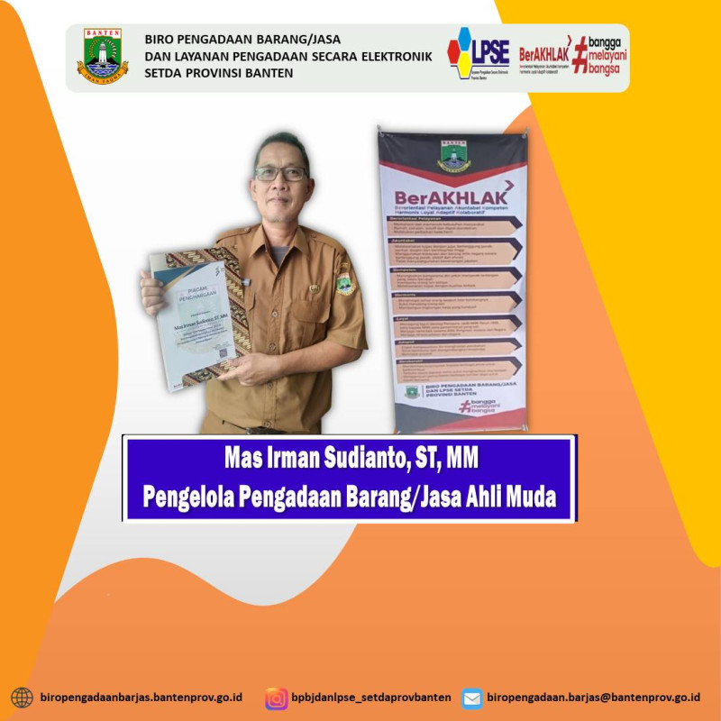 Penghargaan ASN Teladan Bulan April 2025 di Lingkungan Sekretariat Daerah Provinsi Banten