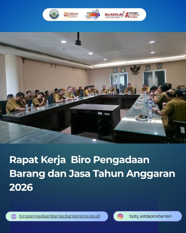 Rapat Kerja Biro Pengadaan Barang dan Jasa Tahun Anggaran 2026