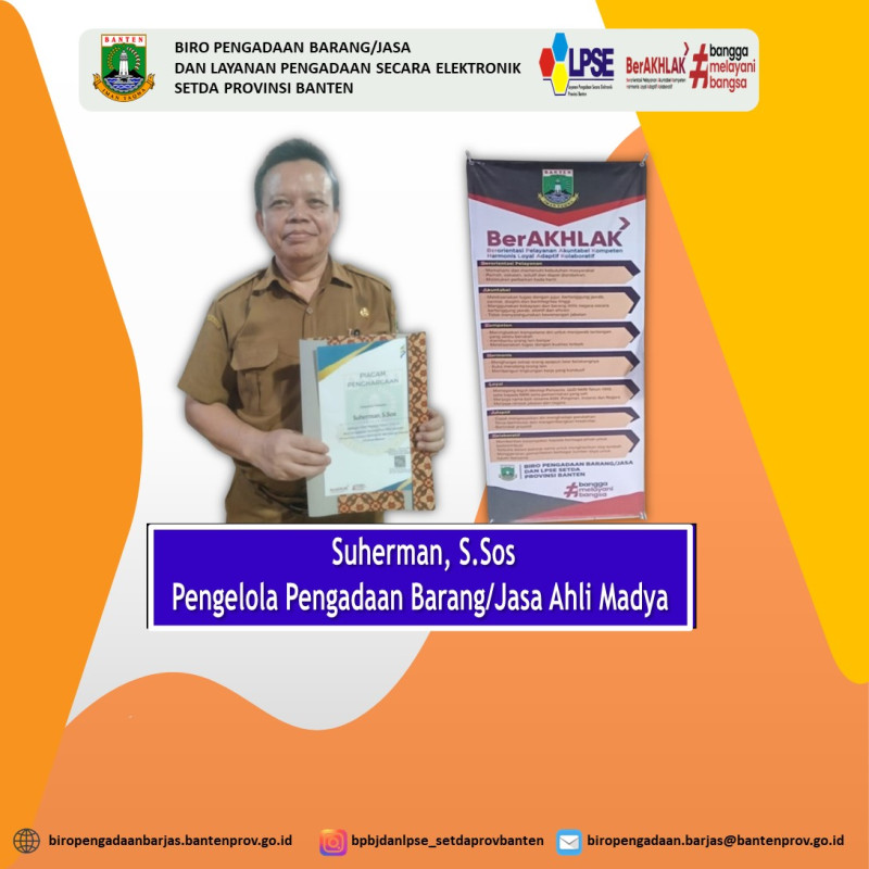 Penghargaan ASN Teladan Bulan Februari 2025 di Lingkungan Sekretariat Daerah Provinsi Banten