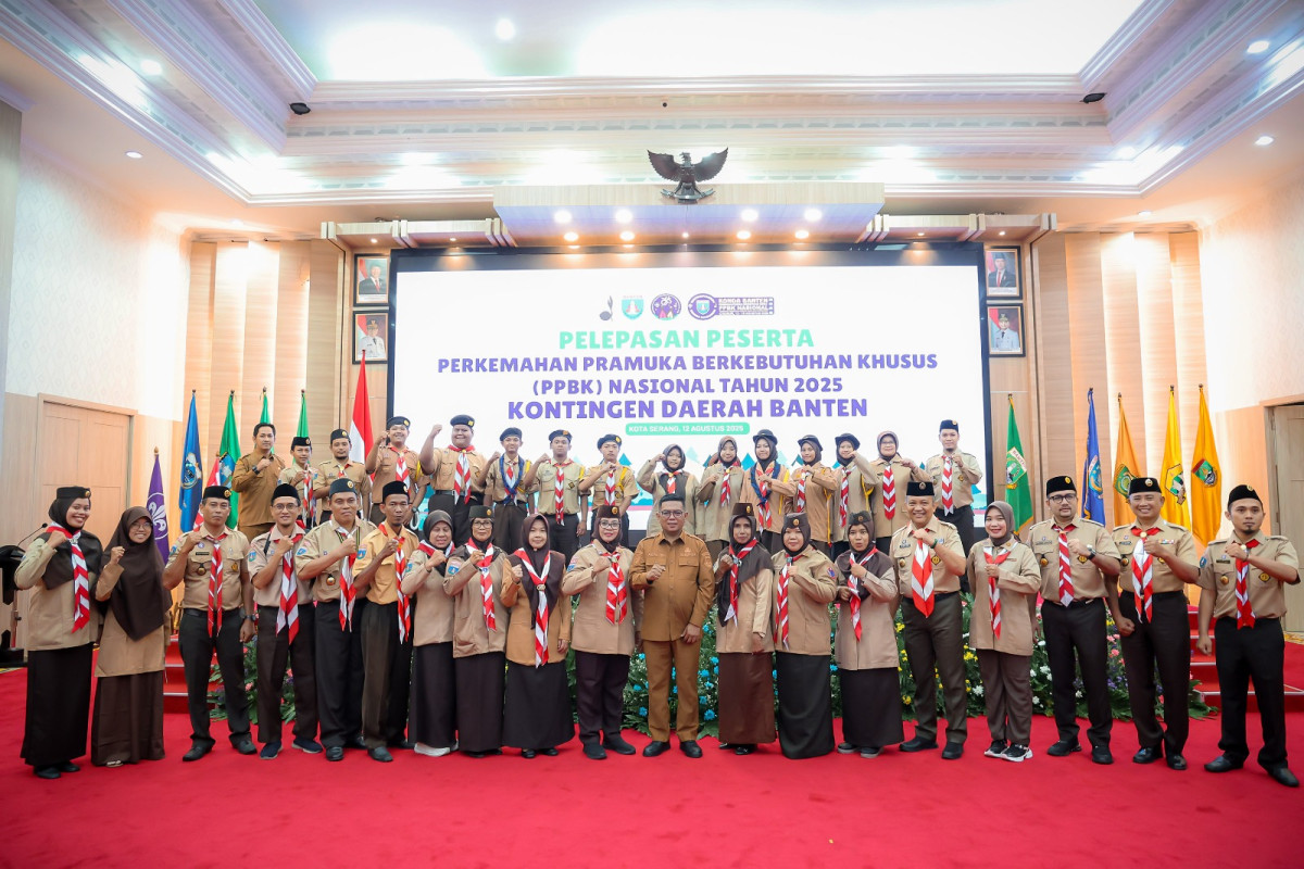 Pelepasan Peserta Perkemahan Pramuka Berkebutuhan Khusus Nasional Tahun 2025