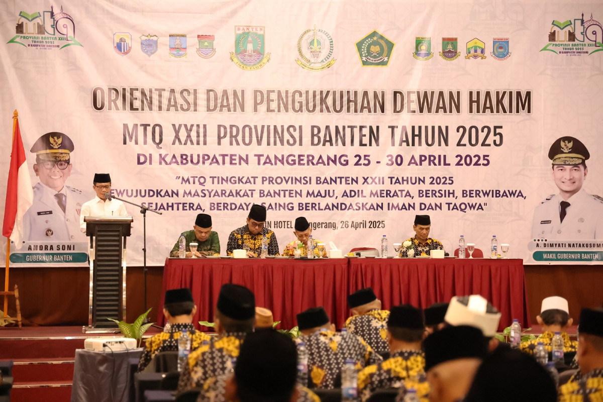 Buka Orientasi Dewan Hakim MTQ XXII Provinsi Banten, Plh Sekda Nana Supiana : Penilaian Harus Objektif