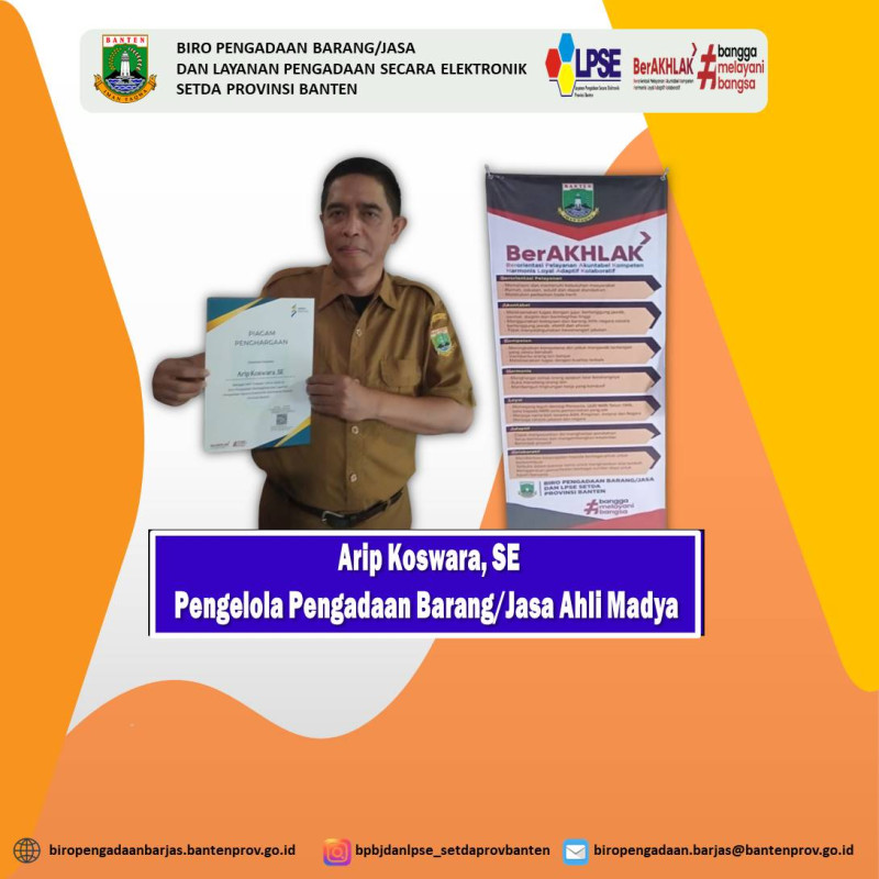 Penghargaan ASN Teladan Bulan Mei 2025 di Lingkungan Sekretariat Daerah Provinsi Banten