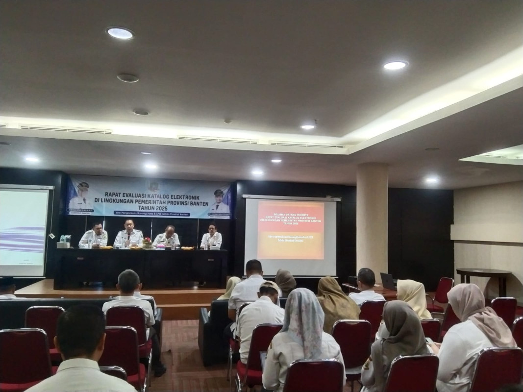 Rapat Evaluasi Katalog Elektronik Di Lingkungan Pemerintah Provinsi Banten Tahun 2025
