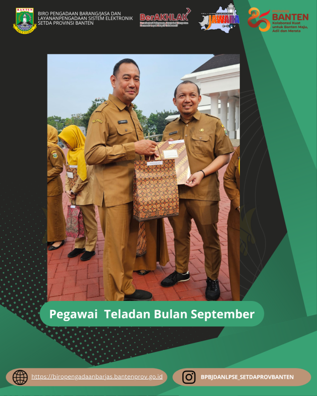 Penghargaan Pegawai Teladan Bulan September 2025