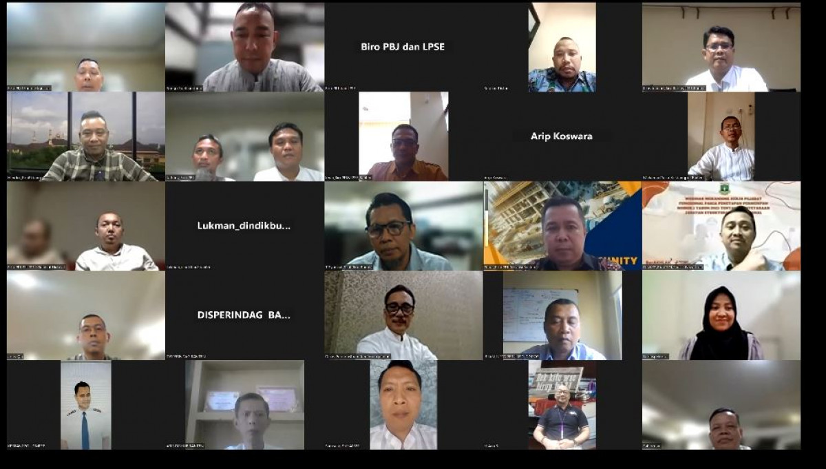 Zoom Meeting Sosialisasi Pengadaan Barang/Jasa Tahun Anggaran 2024