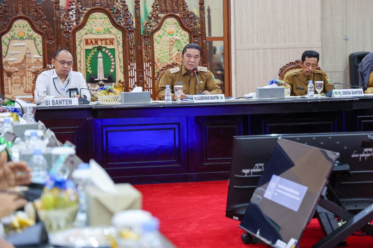 Rakor Pengendalian Inflasi, Pj Gubernur Al Muktabar: Inflasi Provinsi Banten Terkendali