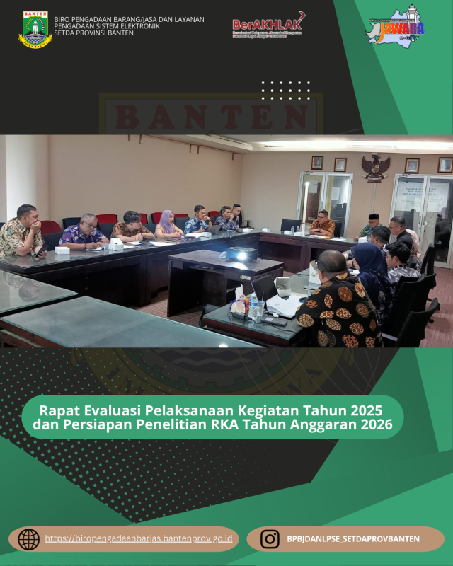 Rapat Evaluasi Pelaksanaan Kegiatan Murni dan Perubahan Tahun 2025