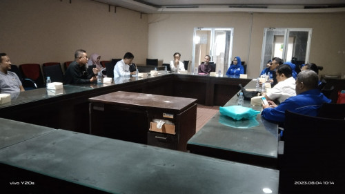 Audiensi Biro Pengadaan Barang/Jasa dan LPSE Setda Provinsi Bantedengan Dengan DPD Asisosiasi  Pengusaha Jasa Boga Indonesia (APJI) Provinsi Banten